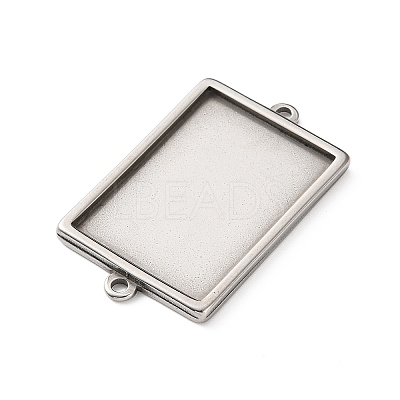 304 Stainless Steel Connector Cabochon Settings STAS-Z201-04P-01-1