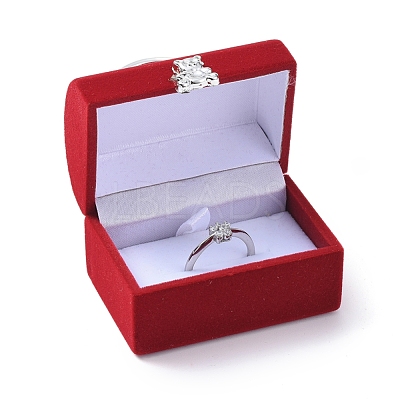 Lady Bag with Bear Shape Velvet Jewelry Boxes VBOX-L002-E02-1