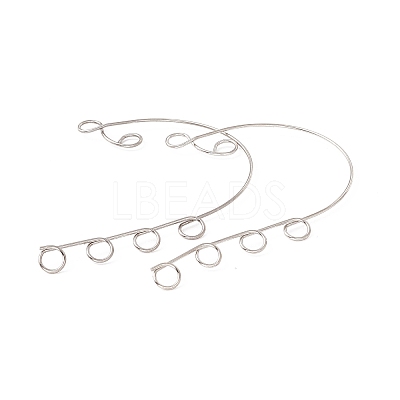 Tarnish Resistant 316 Stainless Steel Ear Cuff Findings X-STAS-H148-04P-1