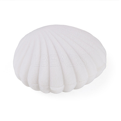 Shell Shaped Velvet Jewelry Storage Boxes VBOX-TADJ0001-02B-1