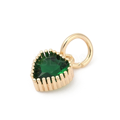 Brass Micro Pave Cubic Zirconia Pendants LS-KK-H204-01KCG-06-1
