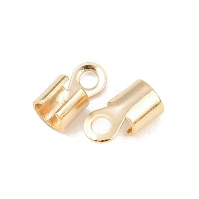 Brass Folding Crimp Ends KK-C163-08G-1