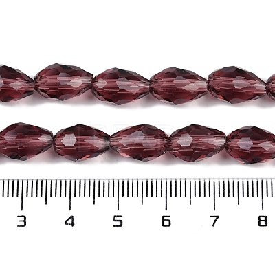 Transparent Glass Beads Strands LS-EGLA-N013-T8mm-D03-1