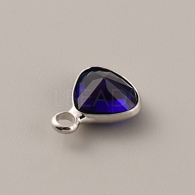 Faceted Glass Pendants GLAA-WH0030-13P-09-1