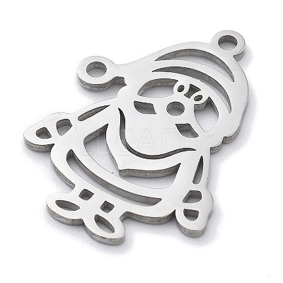 Christmas Theme Anti-Tarnish 304 Stainless Steel Pendants LS-STAS-R003-04P-02-1