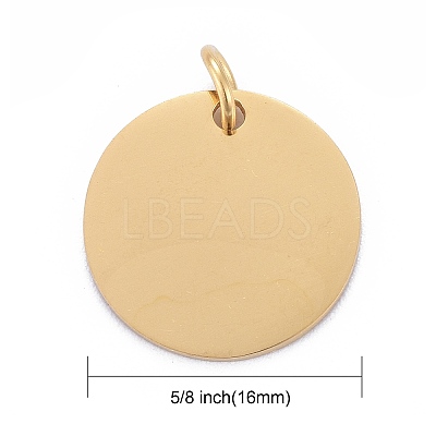 Ion Plating(IP) 304 Stainless Steel Pendants X-STAS-I311-32F-G-1