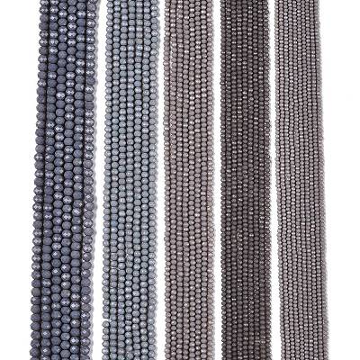 Opaque Solid Color Imitation Jade Glass Beads Strands EGLA-A044-P6mm-D10-1