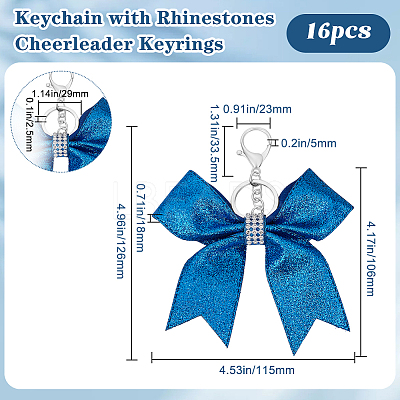 16Pcs PU Leather Pendant Decorations AJEW-BBC0002-21B-1
