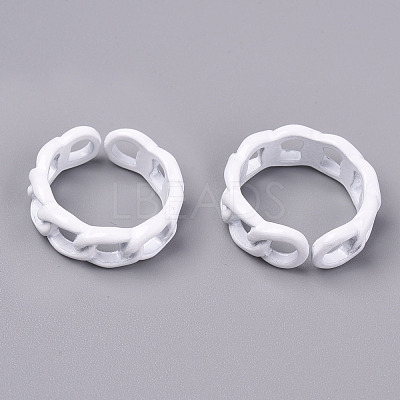 Spray Painted Alloy Cuff Rings X-RJEW-T011-29G-RS-1