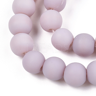 Opaque Glass Beads Strands GLAA-T032-P8mm-MD07-1