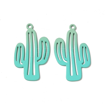 Spray Painted Alloy Charms PALLOY-P291-19M-04-1