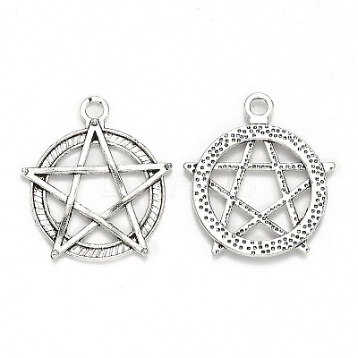 Tibetan Style Alloy Pendants TIBEP-MSMC003-AS-1