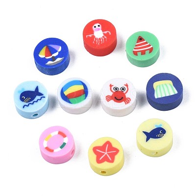 Handmade Polymer Clay Beads CLAY-N007-005-1
