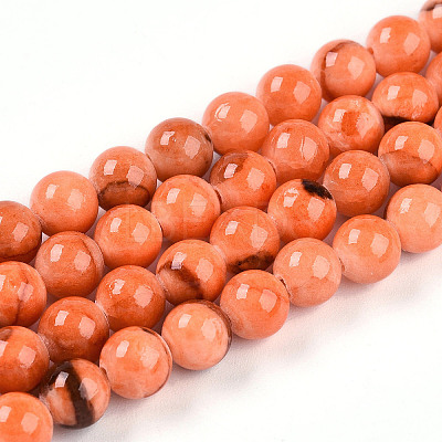 Natural Persian Jade Beads Strands G-A255-A02-01J-1