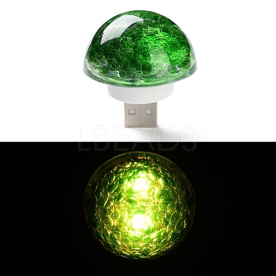 Resin & Epoxy Resin Decor Plate Night Light DJEW-K030-01D-1