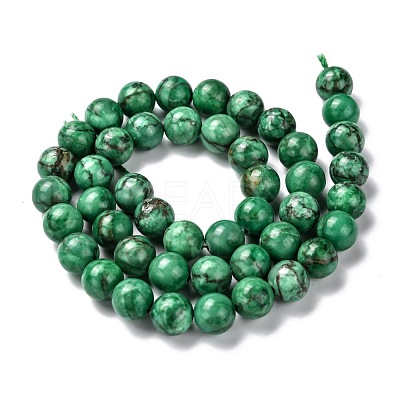 Natural Marble Beads Strands G-K211-8mm-H-1