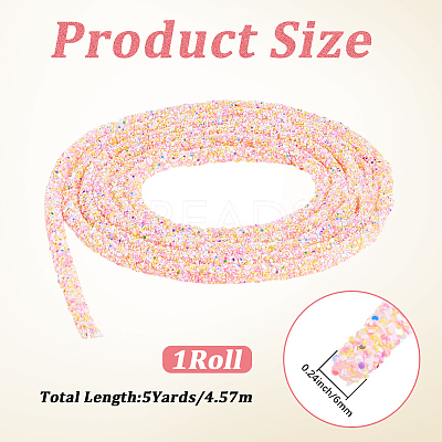 AB Plastic Glitter Sequin Rope for DIY Wedding Dresses Costume Clothing Shoes Jewelry Accessory OCOR-WH20007-02A-04-1