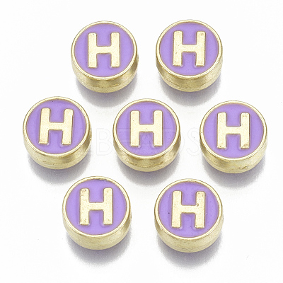 Alloy Enamel Beads ENAM-S122-028H-NR-1
