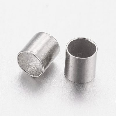 Brass Crimp Beads KK-L021-P-1