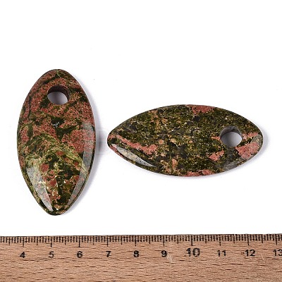 Natural Unakite Big Pendants G-Q601-26A-1