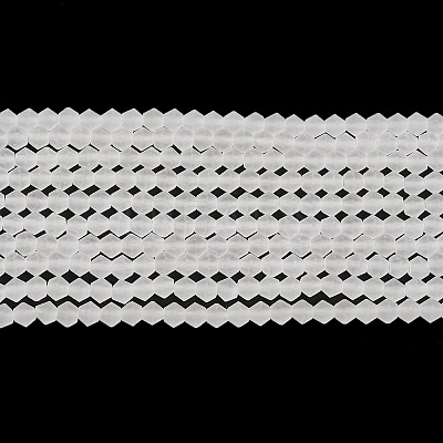 Imitate Austrian Crystal Frosted Glass Beads Strands GLAA-F029-TM3mm-B13-1