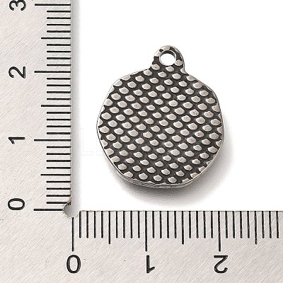304 Stainless Steel Pendants STAS-P371-038AS-1