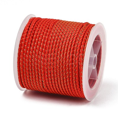 11M Polyester Braided Cord with Cotton Core & Metallic Thread OCOR-Z006-01-27-1