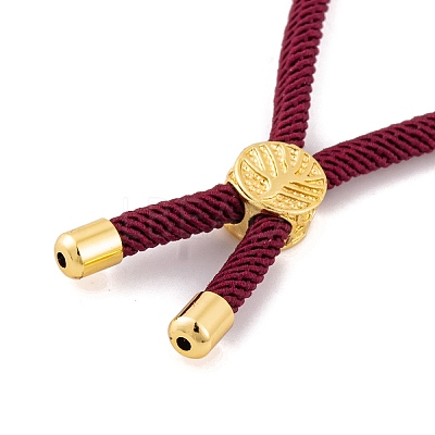 Nylon Cords Bracelet Makings Fit for Connector Charms AJEW-P116-01G-29-1