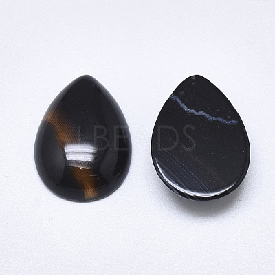 Natural Banded Agate/Striped Agate Cabochons G-T122-23E-1