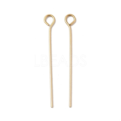 304 Stainless Steel Eye Pins STAS-K293-13G-0.6x26mm-1