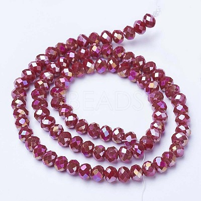 Electroplate Glass Beads Strands LS-EGLA-A034-P2mm-B04-1