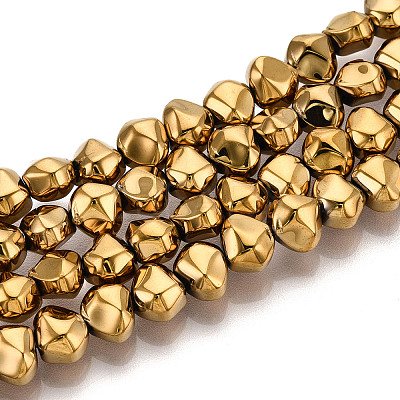 Electroplate Glass Beads Strands EGLA-N017-05A-B02-1