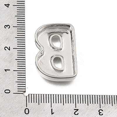 Brass Slide Charms KK-Z163-01P-B-1