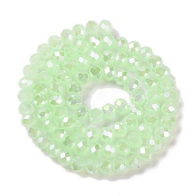 Baking Electroplate Glass Beads Strands DGLA-A039-J6MM-B17-1