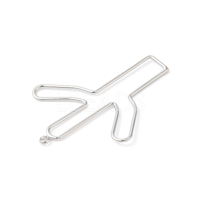 Brass Open Back Bezel Pendants KK-O144-16P-1