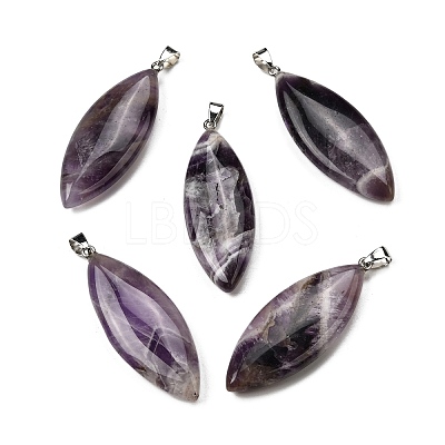 Natural Amethyst Big Pendants G-F820-06G-1