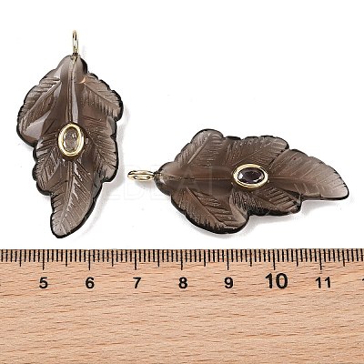Natural Ice Obsidian Carved Pendants G-K372-06G-06-1