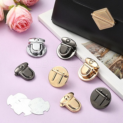 10Pcs Alloy Bag Tuck Lock Clasps FIND-YW0010-92B-1