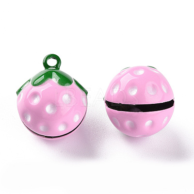 Baking Paint Brass Bell Pendants LS-X-KKB-S002-012A-1