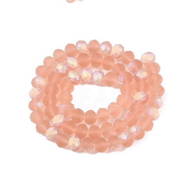 Transparent Glass Beads Strands EGLA-A044-T8mm-MB21-1