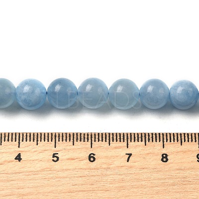 Natural Aquamarine Beads Strands G-D327-C03-8MMA-1