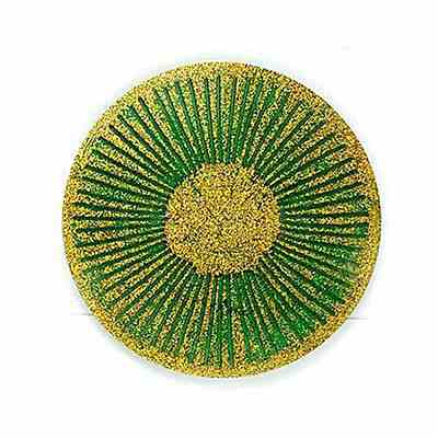 Flat Round with Stipe Pattern Cup Mat Silicone Molds LS-DIY-M039-02-1