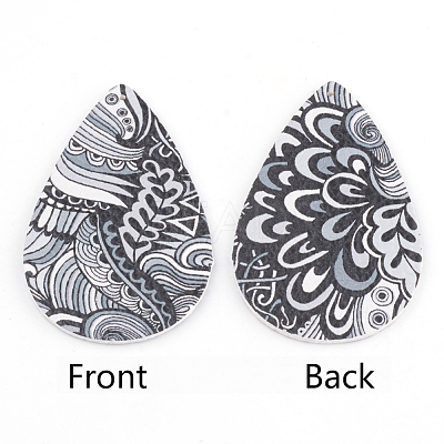 PU Leather Big Pendants FIND-T020-003-1