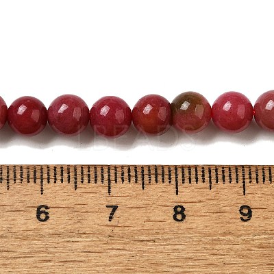Dyed Natural Malaysia Jade Beads Strands G-G021-02A-15-1