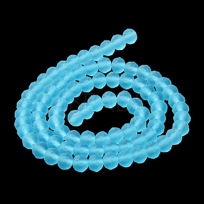 Transparent Glass Beads Strands EGLA-A034-T6mm-MD08-1