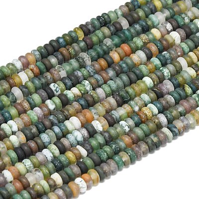 Natural Indian Agate Beads Strands G-P575-A08-4x2mm-1