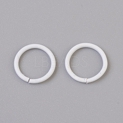 Spray Painted Iron Open Jump Rings X-IFIN-F149-B16-1