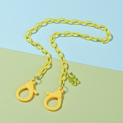 Personalized ABS Plastic Cable Chain Necklaces NJEW-JN03220-06-1