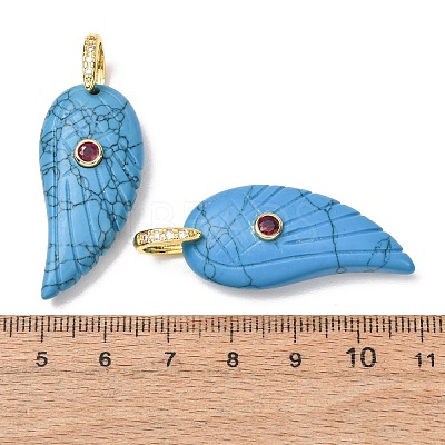 Synthetic Synthetic Turquoise Pendants GG-CBA51ED-02G-05-1