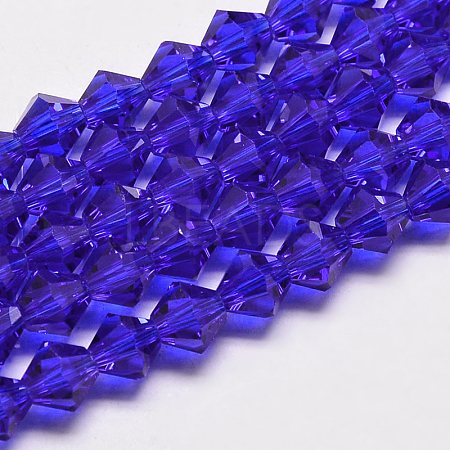 Transparent Glass Beads Strands EGLA-A039-T6mm-D06-1